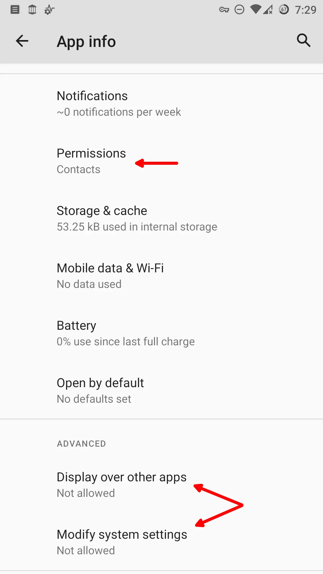 Android AppOp perm settings