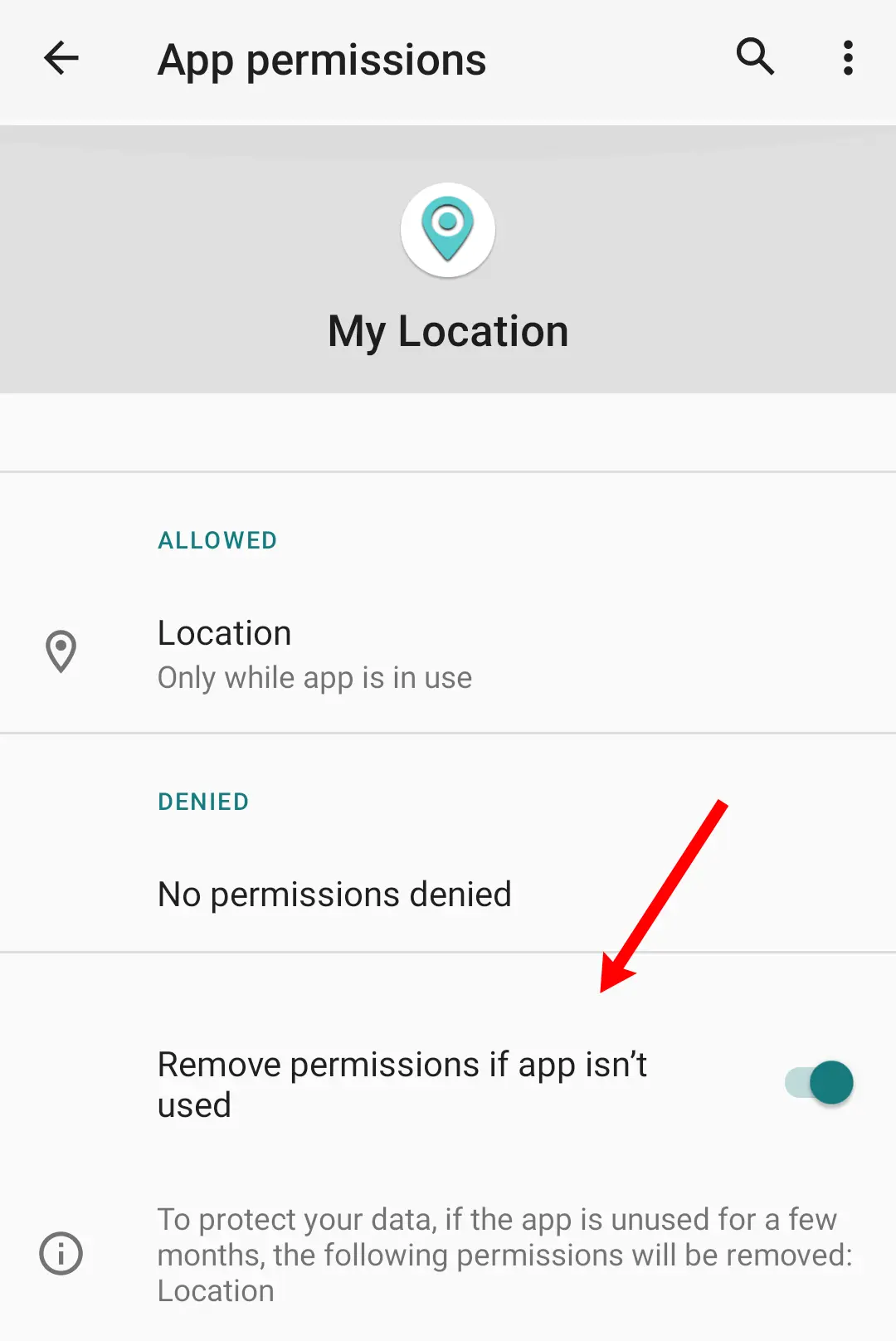 Auto-remove unused permissions