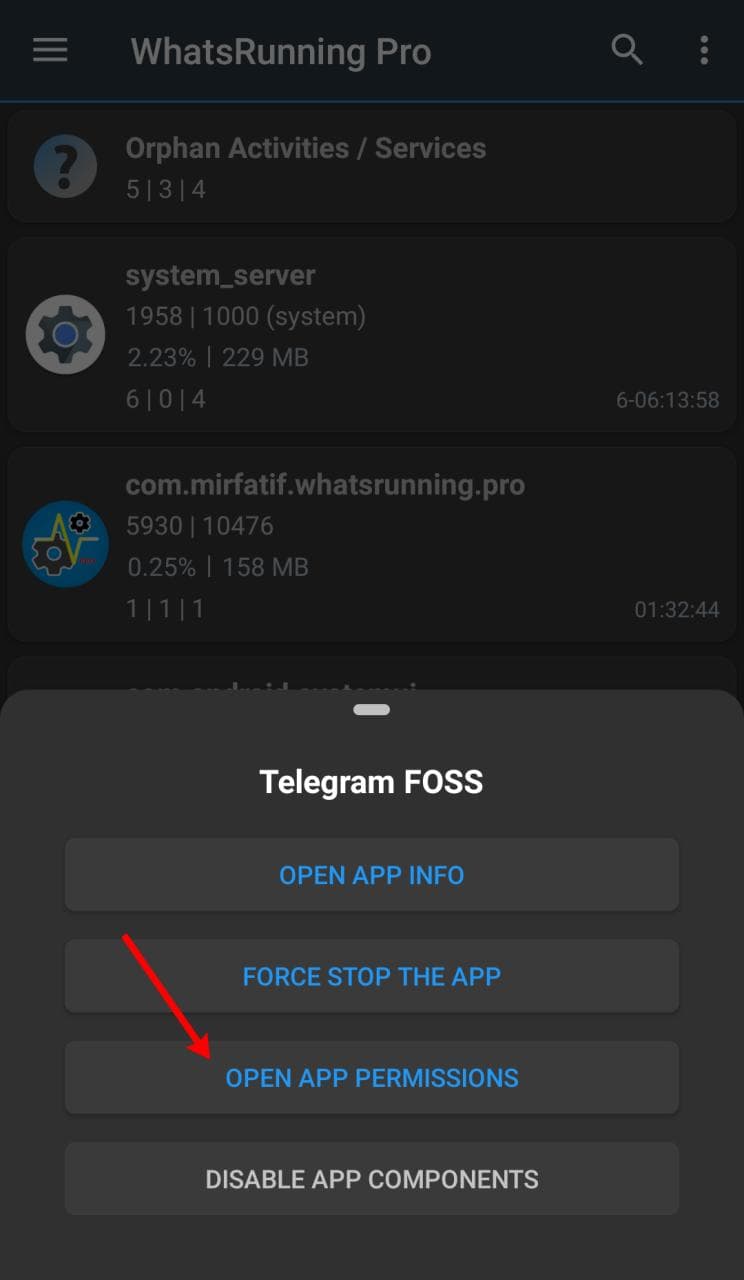 WhatsRunning integration