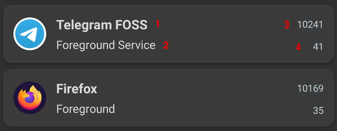 App state log summary