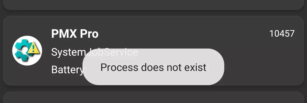WhatsRunning killed process warning